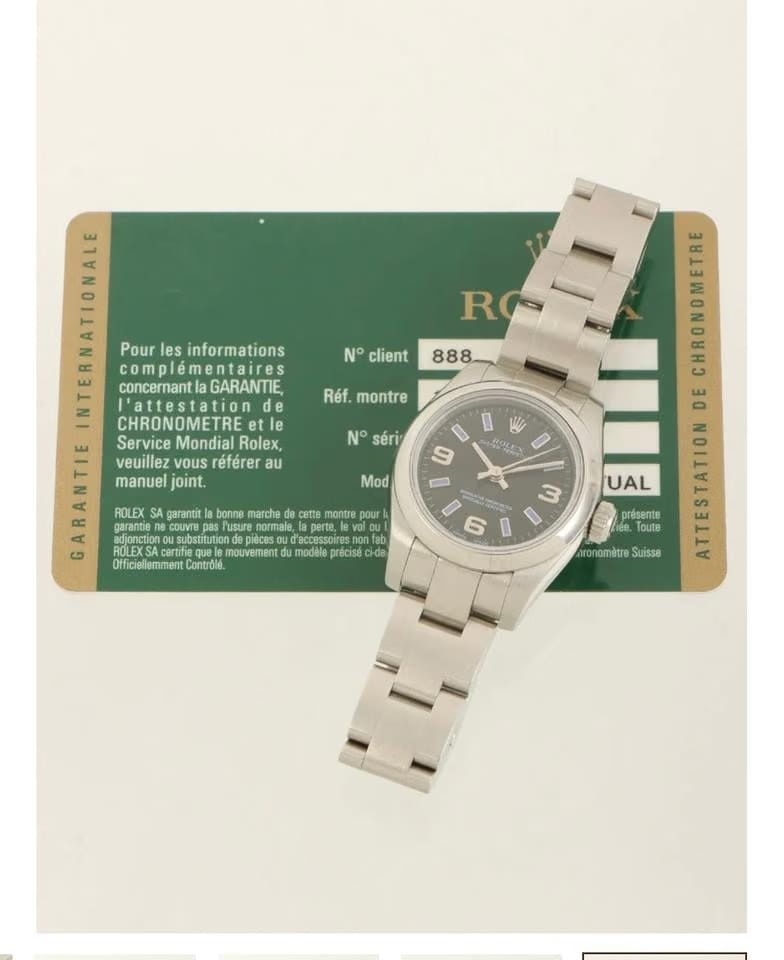 Rolex | Oyster Perpetual | 176200 | Steel | 26 mm | Steel | Black | Automatic