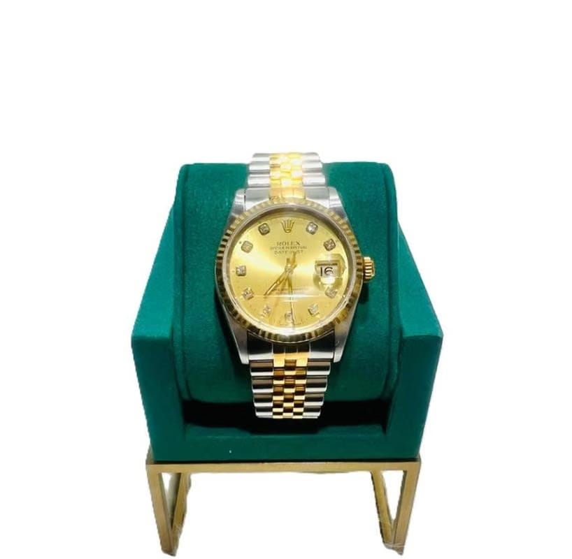 Rolex | Datejust | 16233 | Gold/Steel | 36 mm | Yellow gold | Champagne | Automatic