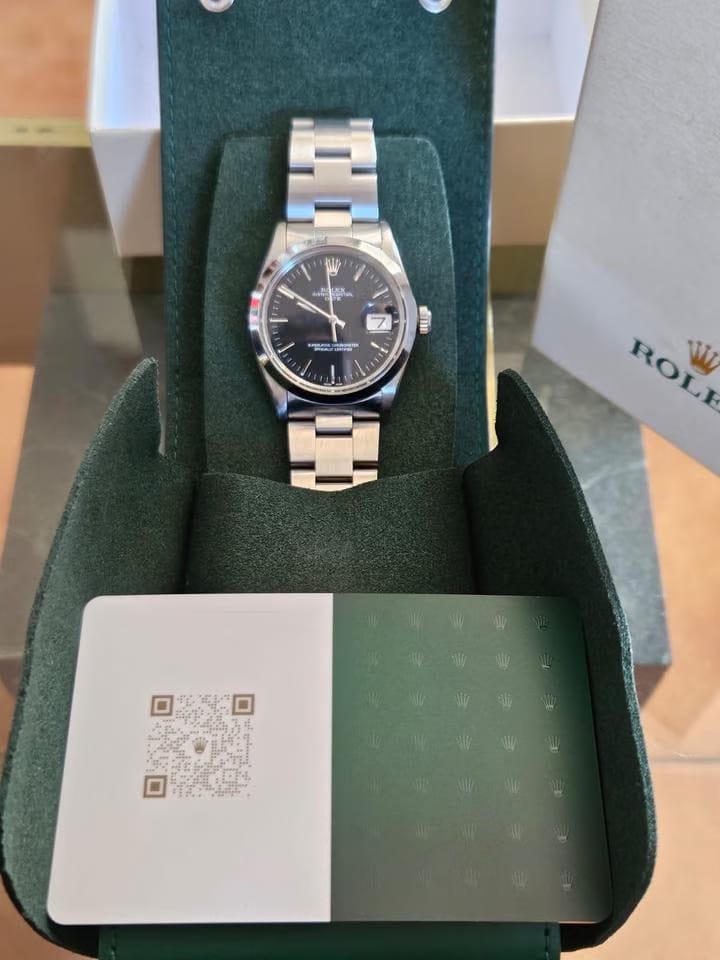 Rolex | Oyster Perpetual | 1500 | Steel | 34 mm | Steel | Black | Automatic