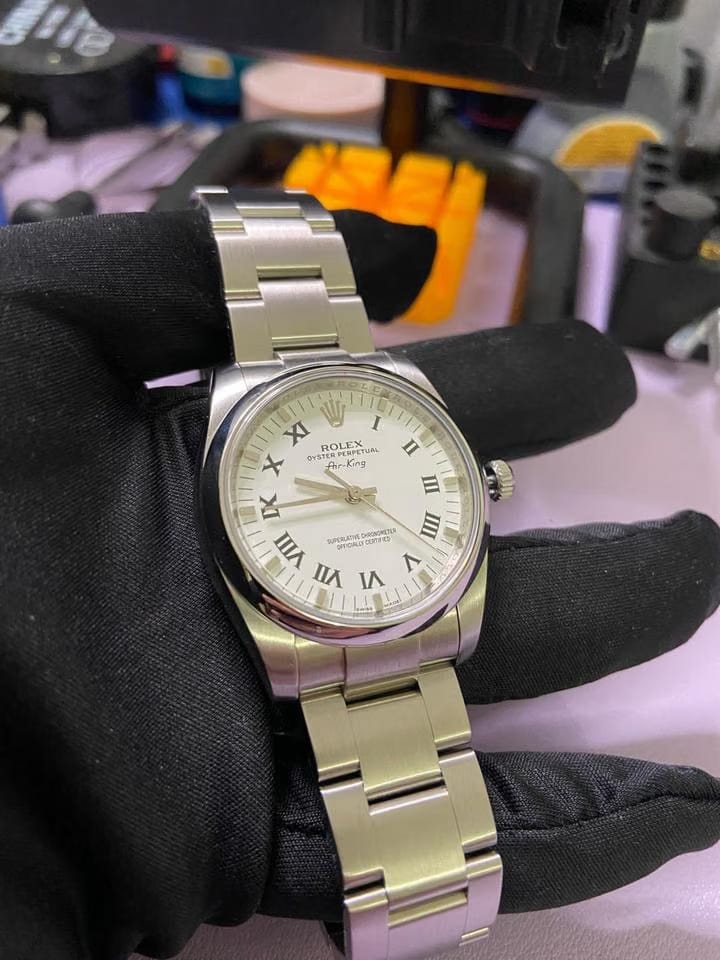 Rolex | Air King | 114200 | Steel | 34 mm | Steel | White | Automatic