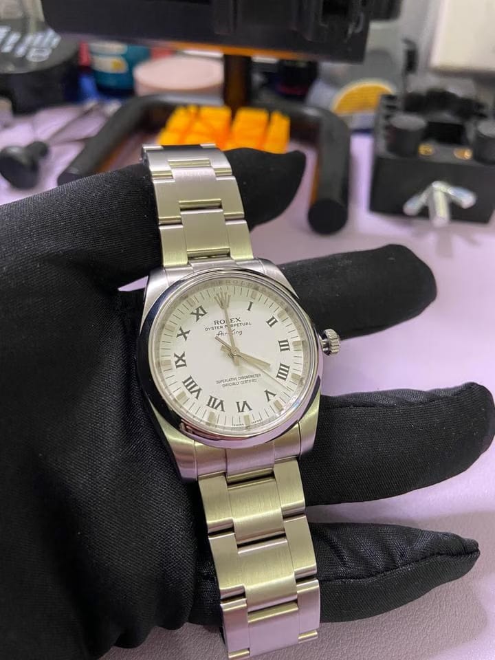 Rolex | Air King | 114200 | Steel | 34 mm | Steel | White | Automatic