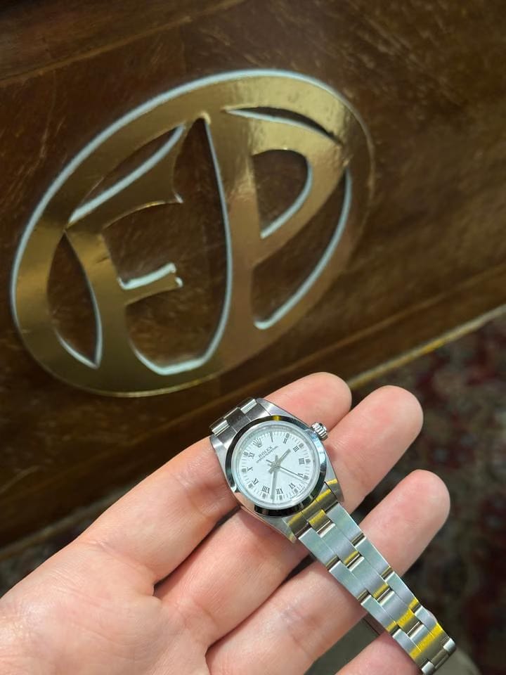 Rolex | Oyster Perpetual | 76080 | Steel | 24 x 26 mm | Steel | White | Automatic