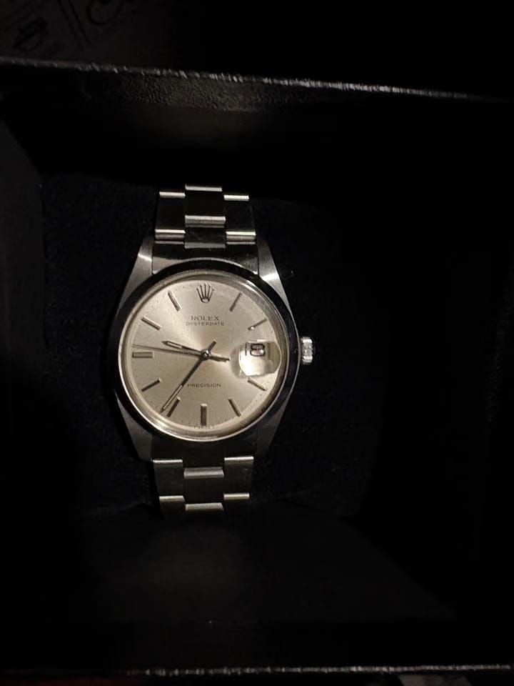 Rolex | Oysterdate Precision | 6694 | Steel | 34 x 36 mm | Steel | Silver | Manual winding