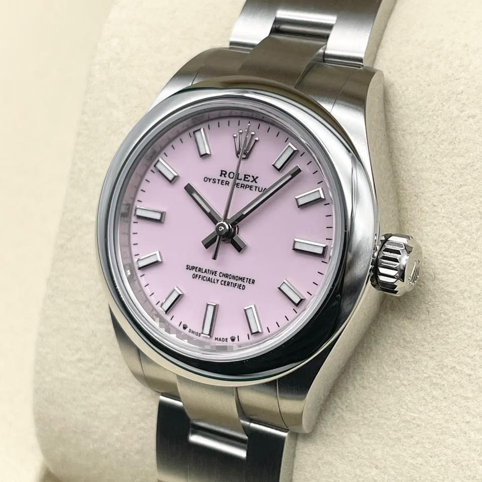 Rolex | Oyster Perpetual | 276200 | Steel | 28 x 33 mm | Steel | Pink | Automatic