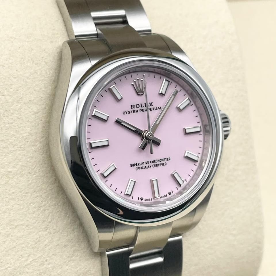 Rolex | Oyster Perpetual | 276200 | Steel | 28 x 33 mm | Steel | Pink | Automatic