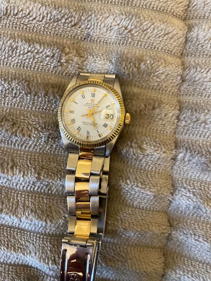 Rolex | Oyster Perpetual | 1500 | Steel | 34 mm | Gold/Steel | White | Automatic