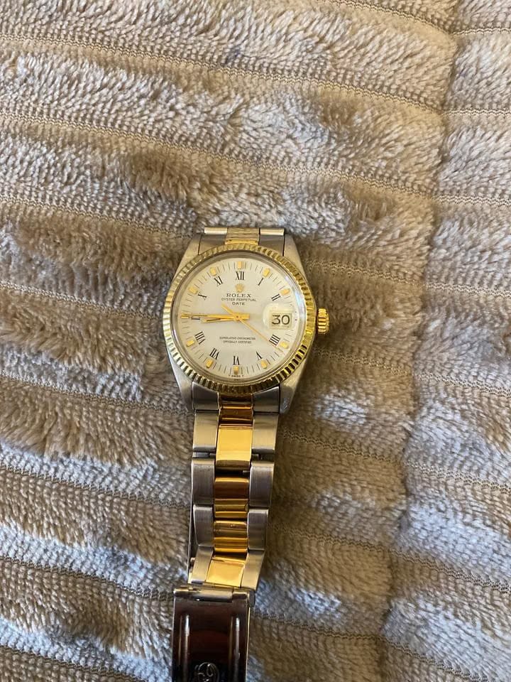 Rolex | Oyster Perpetual | 1500 | Steel | 34 mm | Gold/Steel | White | Automatic