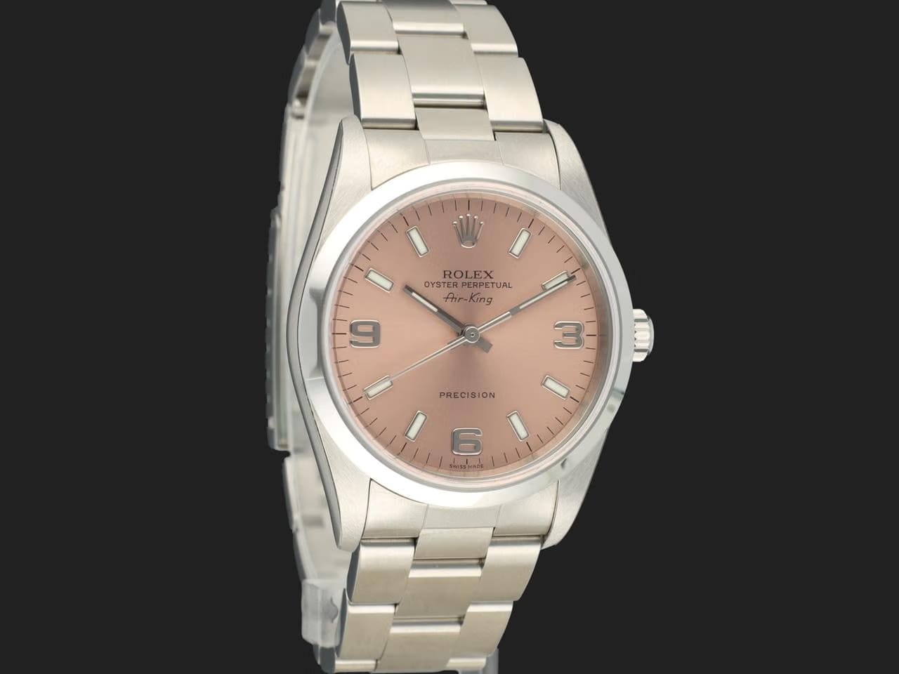 Rolex | Air King | 14000M | Steel | 34 mm | Steel | Pink | Automatic