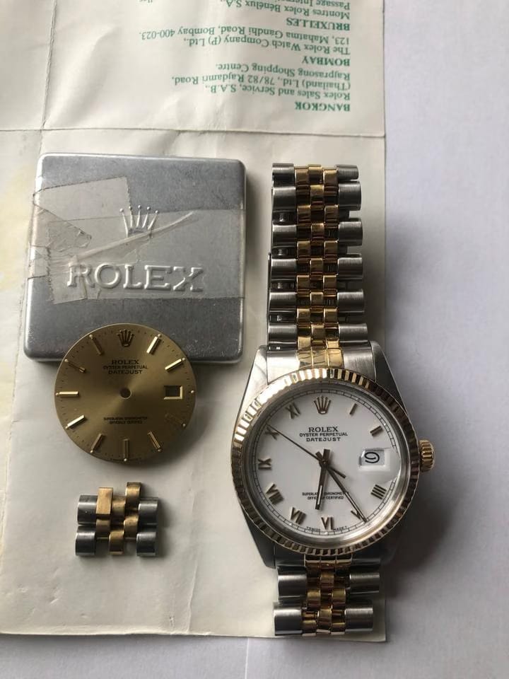 Rolex | Datejust | 16013 | Gold/Steel | 36 mm | Gold/Steel | White | Automatic