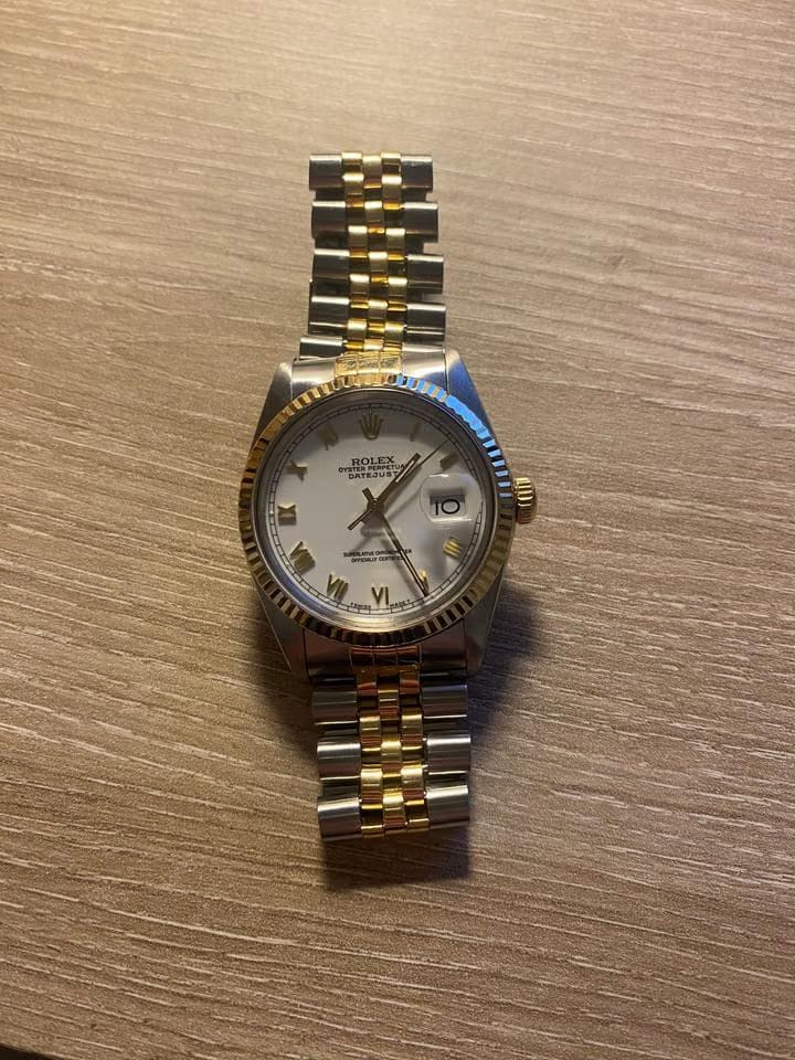 Rolex | Datejust | 16013 | Gold/Steel | 36 mm | Gold/Steel | White | Automatic