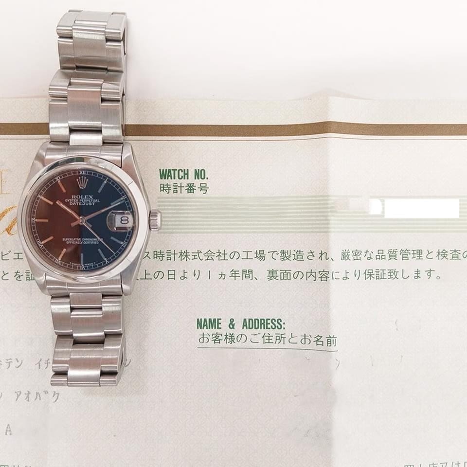 Rolex | Datejust | 68240 | Steel | 31 mm | Steel | Black | Automatic