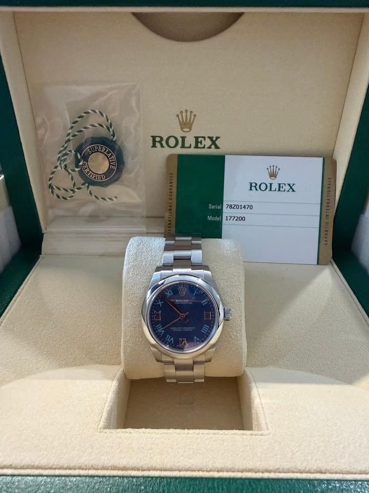 Rolex | Oyster Perpetual | 177200 | Steel | 31 mm | Steel | Blue | Automatic