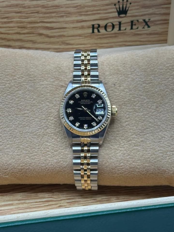 Rolex | Datejust | 69173 | Gold/Steel | 26 mm | Gold/Steel | Black | Automatic