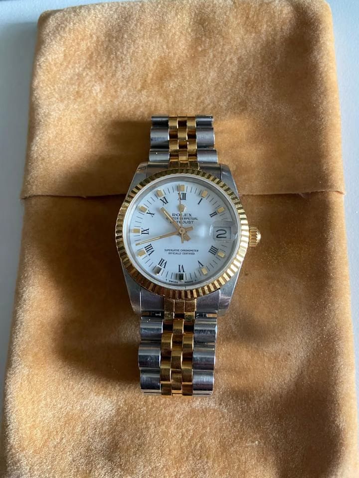 Rolex | Datejust | 68273 | Yellow gold | 31 mm | Gold/Steel | White | Automatic