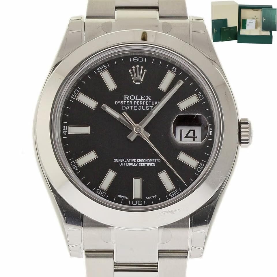 Rolex | Datejust | 116300 | Steel | 41 mm | Steel | Black | Automatic