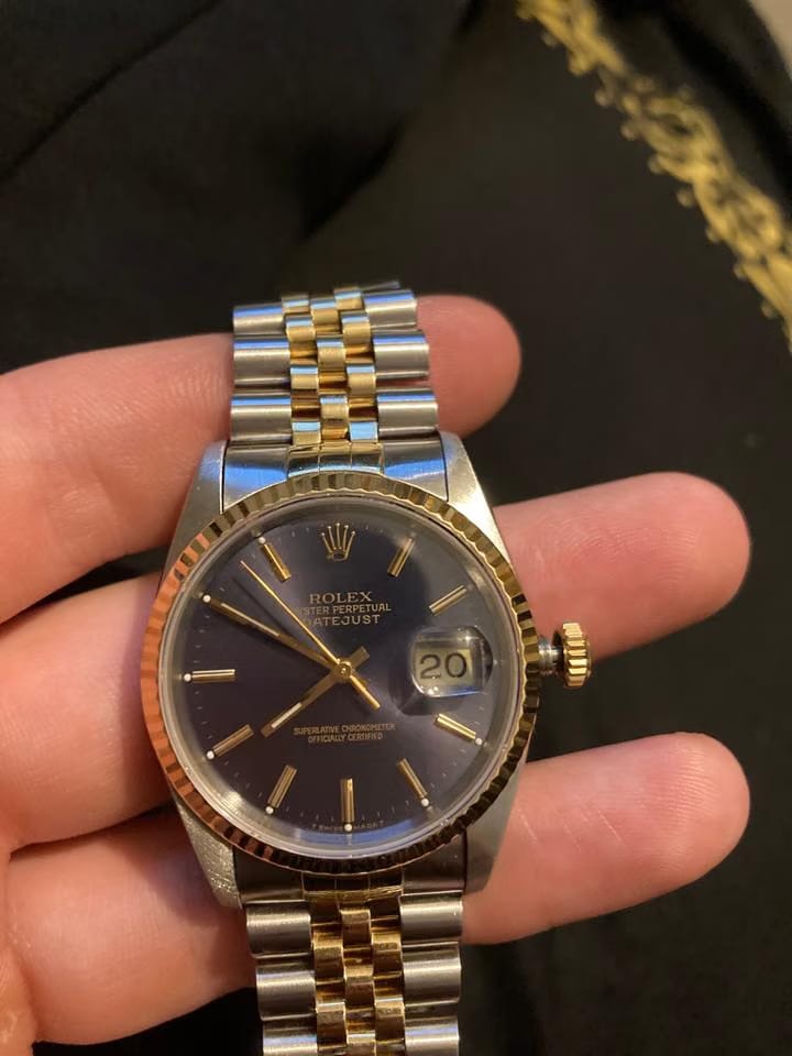 Rolex | Datejust | 16233 | Gold/Steel | 36 mm | Gold/Steel | Purple | Automatic