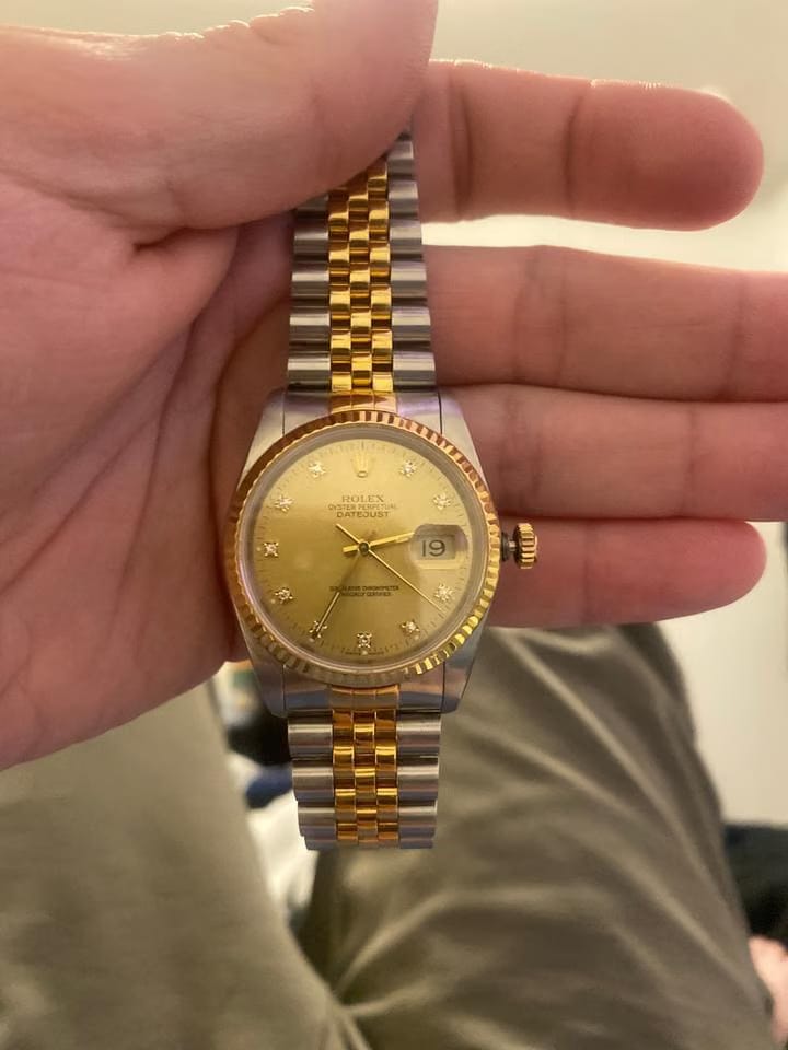 Rolex Datejust 16233 Gold/Steel 36 mm Gold/Steel Gold (solid)
