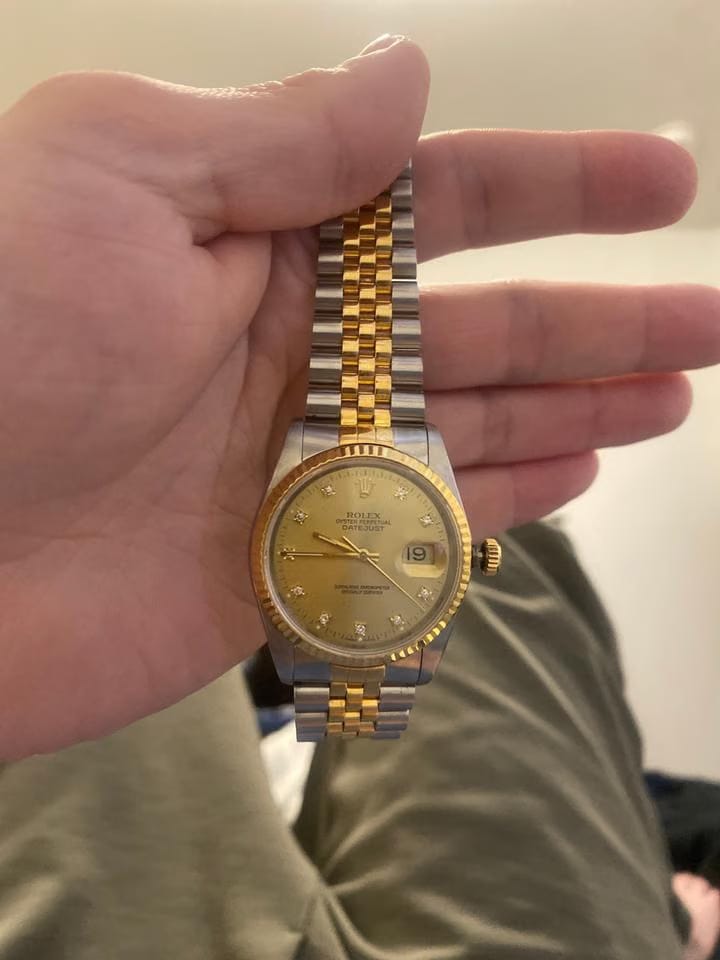 Rolex Datejust 16233 Gold/Steel 36 mm Gold/Steel Gold (solid)