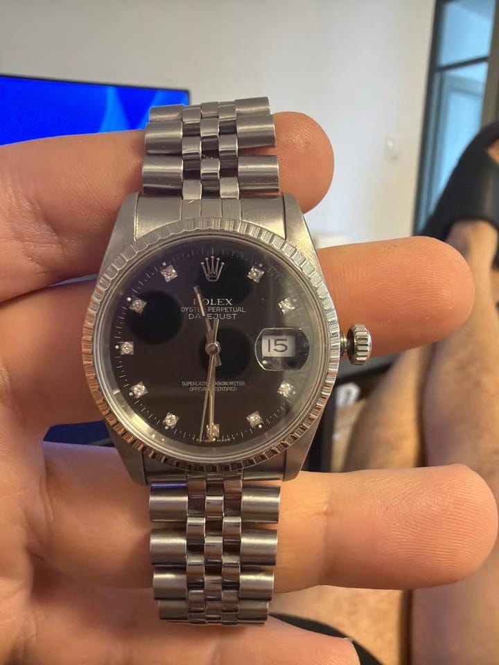 Rolex | Datejust | 16220 | Steel | 36 mm | Steel | Black | Automatic
