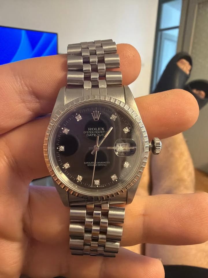 Rolex | Datejust | 16220 | Steel | 36 mm | Steel | Black | Automatic