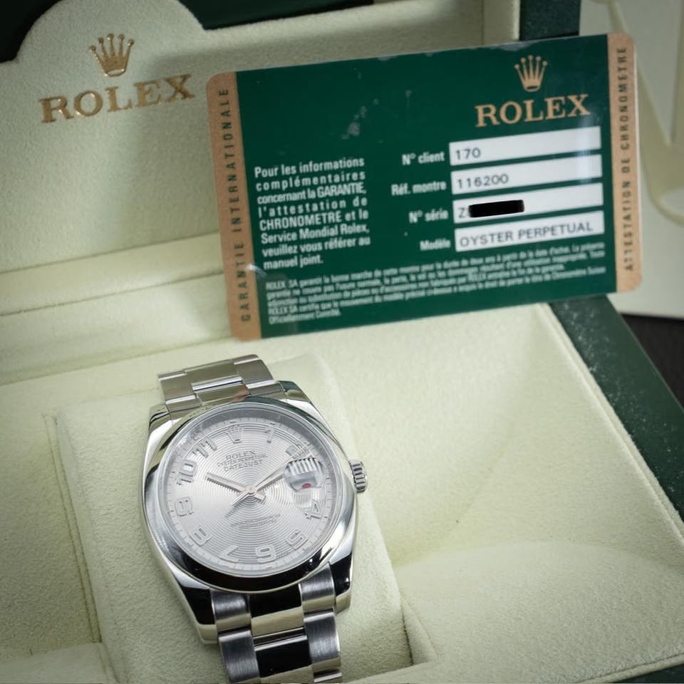 Rolex | Datejust | 116200 | Steel | 36 mm | Steel | Silver | Automatic
