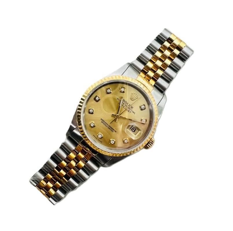 Rolex | Datejust | 16233 | Gold/Steel | 36 mm | Champagne | Automatic