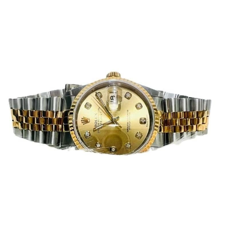 Rolex | Datejust | 16233 | Gold/Steel | 36 mm | Champagne | Automatic