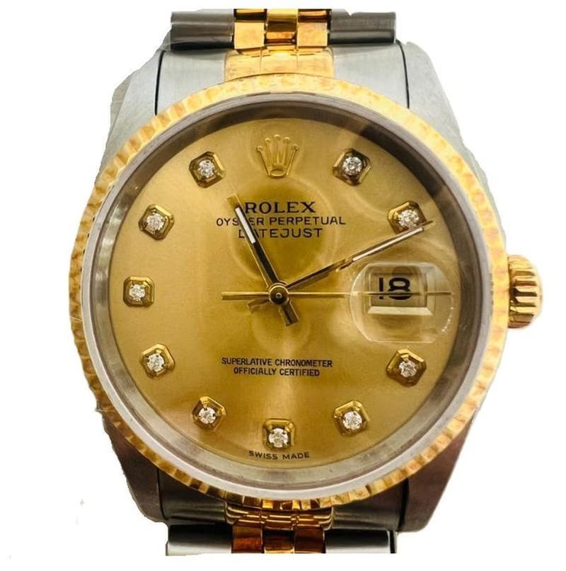 Rolex | Datejust | 16233 | Gold/Steel | 36 mm | Champagne | Automatic