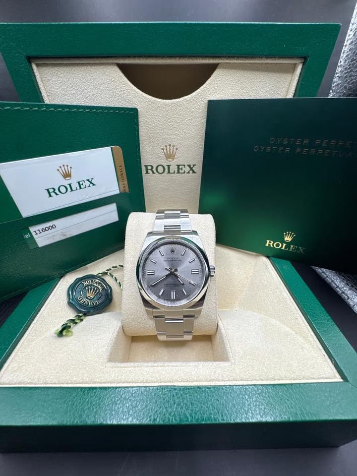Rolex | Oyster Perpetual | 116000 | Steel | 36 mm | Steel | Grey | Automatic