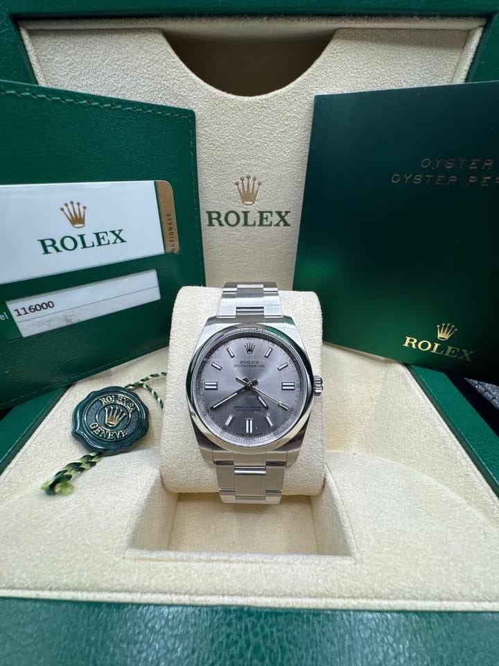 Rolex | Oyster Perpetual | 116000 | Steel | 36 mm | Steel | Grey | Automatic