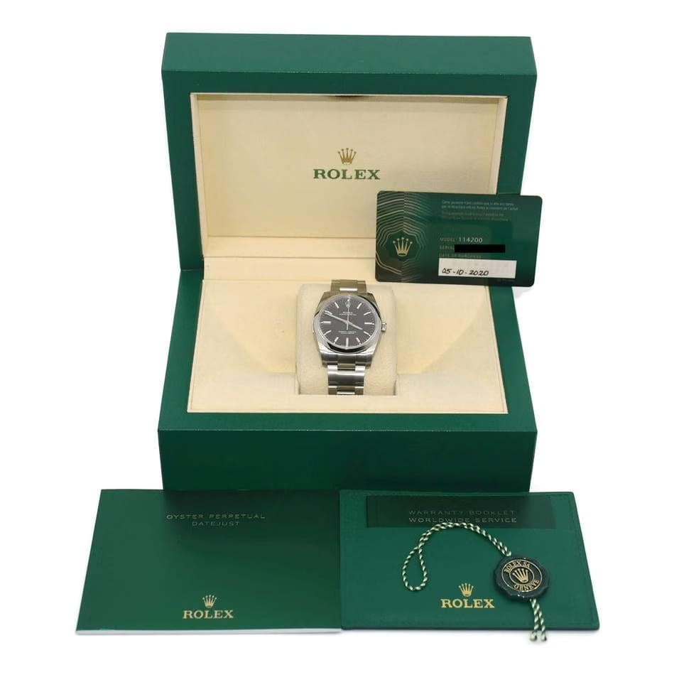 Rolex | Oyster Perpetual | 114200 | Steel | 34 mm | Steel | Black | Automatic
