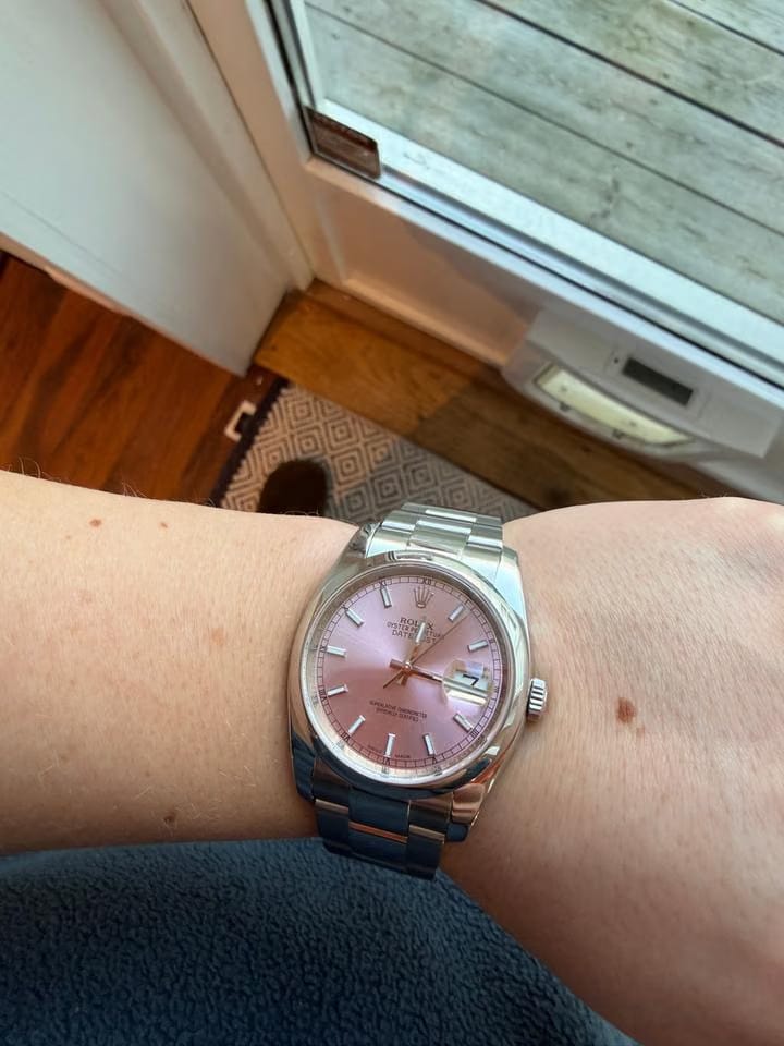 Rolex | Datejust | 116200 | Steel | 36 mm | Steel | Pink | Automatic