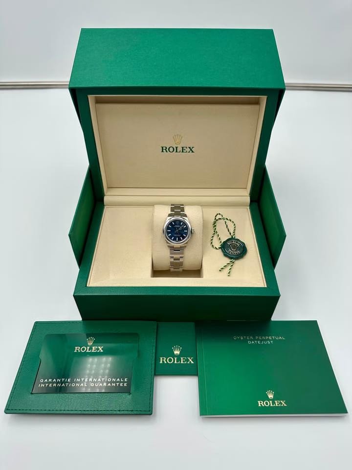Rolex | Oyster Perpetual | 276200 | Steel | 28 x 33 mm | Steel | Blue | Automatic