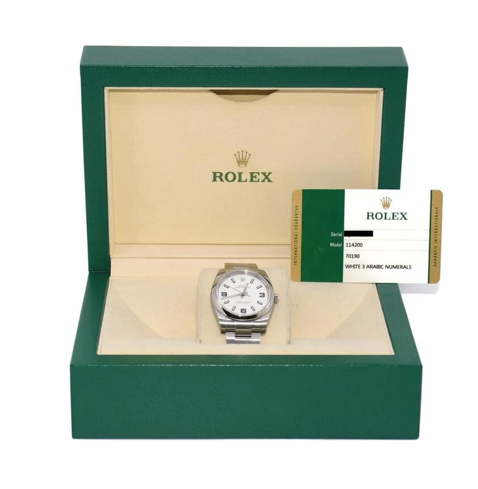 Rolex | Oyster Perpetual | 114200 | Steel | 34 mm | Steel | White | Automatic