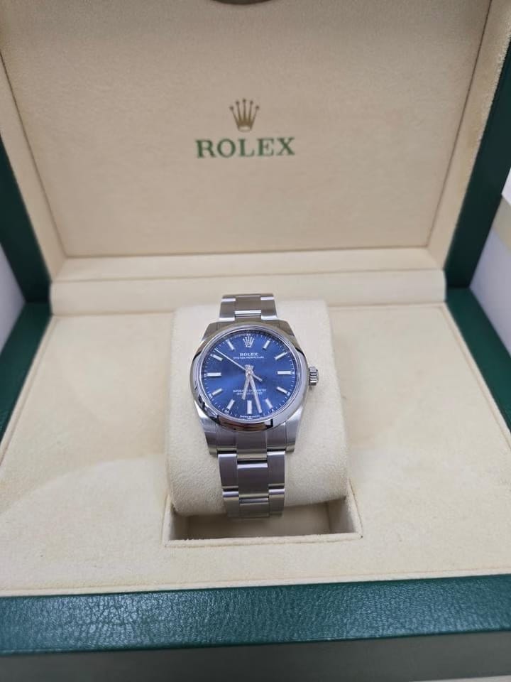 Rolex | Oyster Perpetual | 124200-cm4-dc710 | Steel | 34 mm | Steel | Blue | Automatic