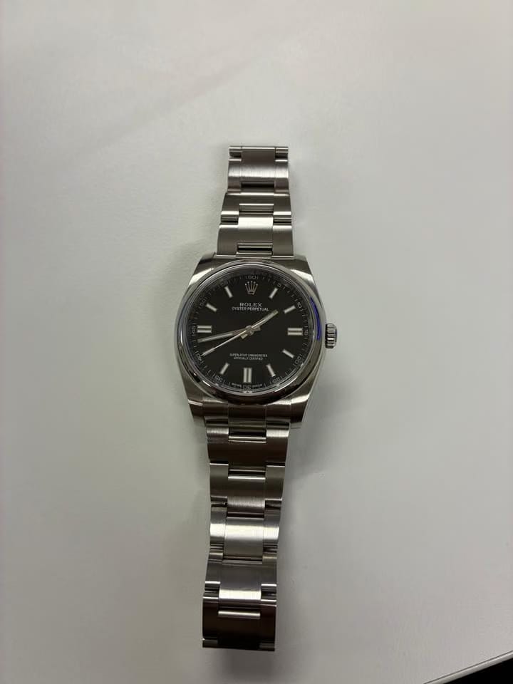 Rolex | Oyster Perpetual | 116000 | Steel | 36 mm | Steel | Black | Automatic