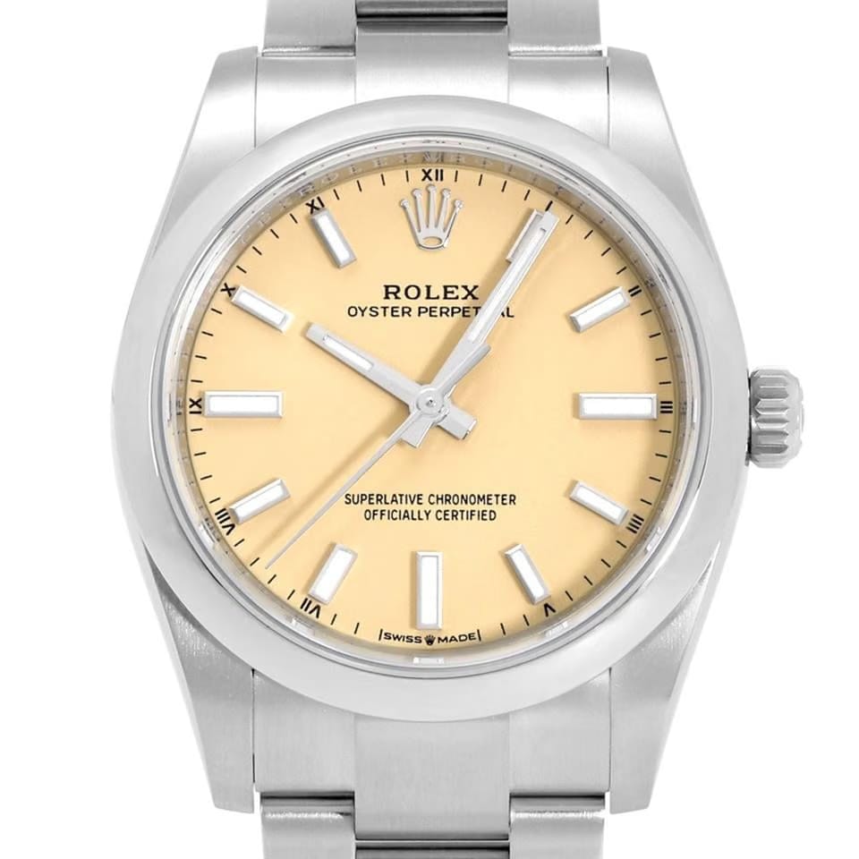 Rolex | Oyster Perpetual | 124200 | Steel | 34 Mm | Champagne | Automatic