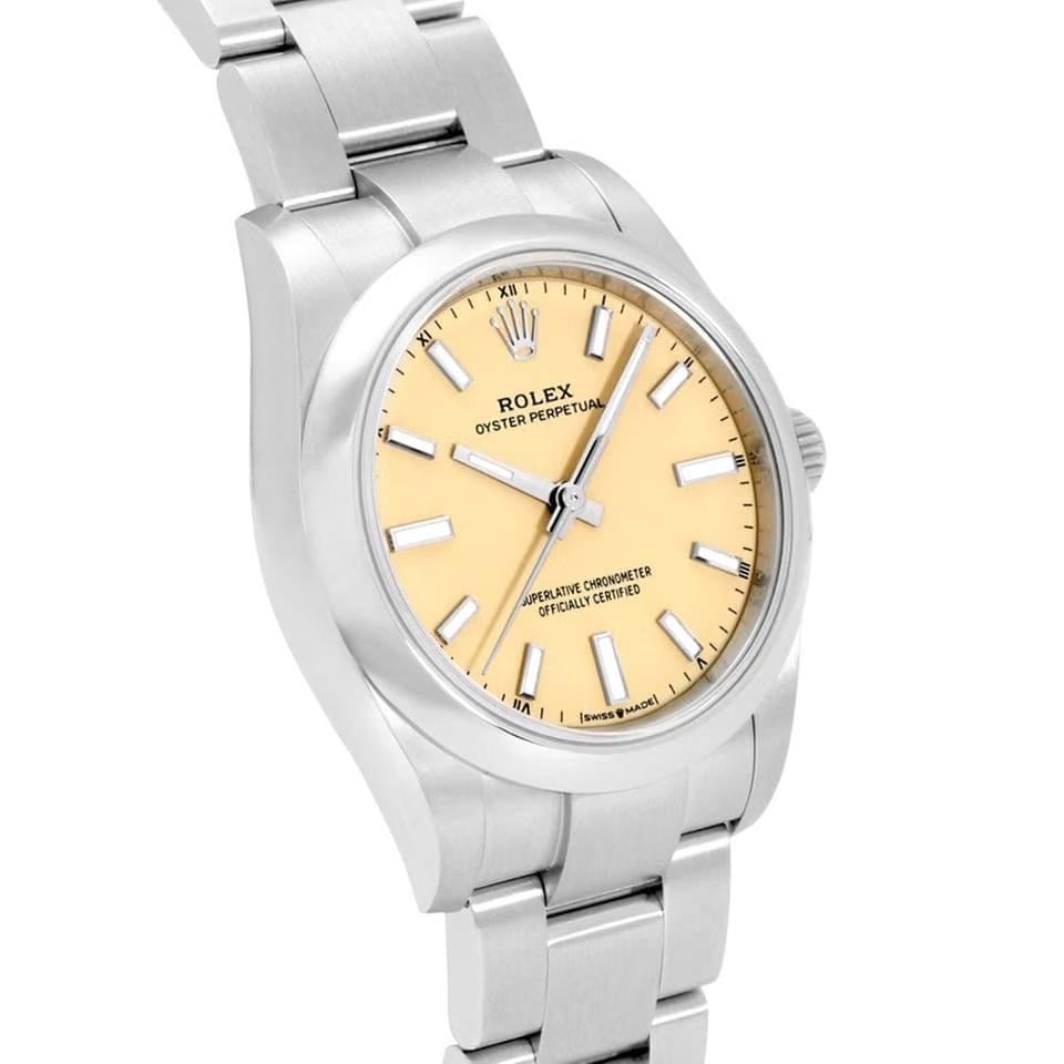 Rolex | Oyster Perpetual | 124200 | Steel | 34 Mm | Champagne | Automatic