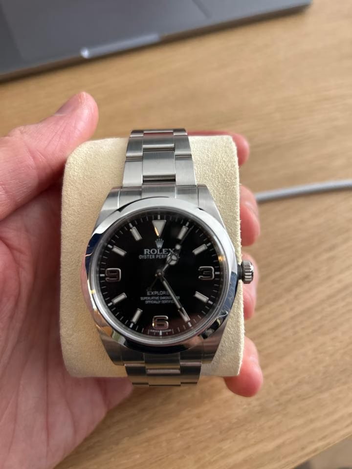 Rolex | Explorer | Explorer I - 214270 - 39mm - Full set | Steel | 39 mm | Steel | Black | Automatic