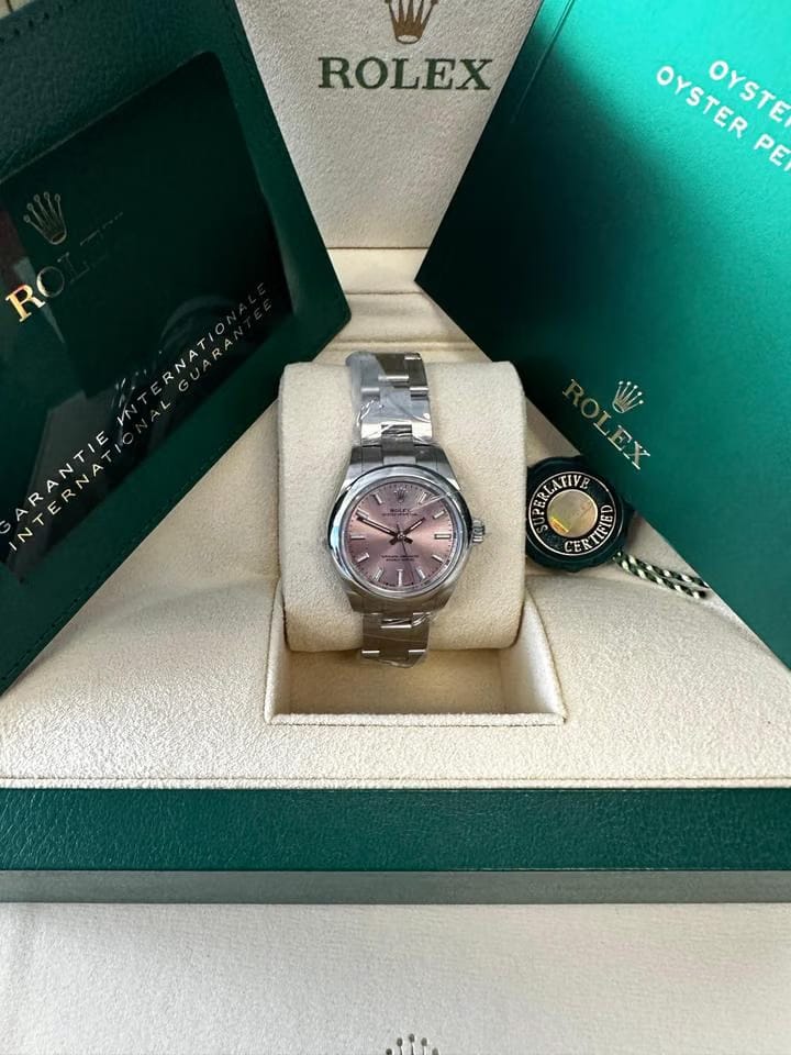Rolex | Oyster Perpetual | m276200-0004 | Steel | 28 mm | Steel | Pink | Automatic