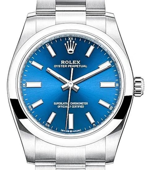 Rolex | Oyster Perpetual | 124200 EU | Steel | 34 mm | Steel | Blue | Automatic