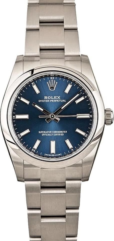 Rolex | Oyster Perpetual | 124200 EU | Steel | 34 mm | Steel | Blue | Automatic