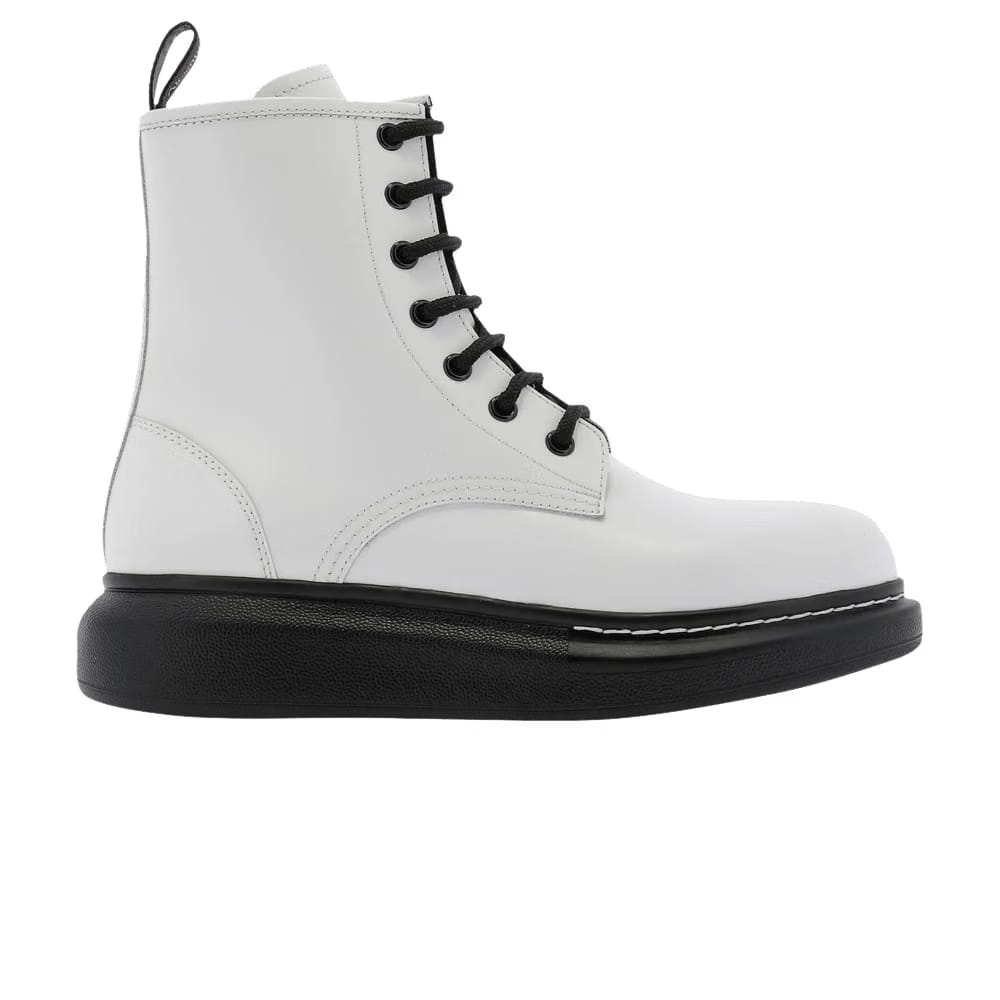 Alexander McQueen Hybrid Lace-Up Boot Black