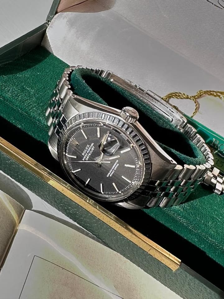 Rolex | Datejust | 1603 | Steel | 36 x 35.5 mm | Steel | Black | Automatic