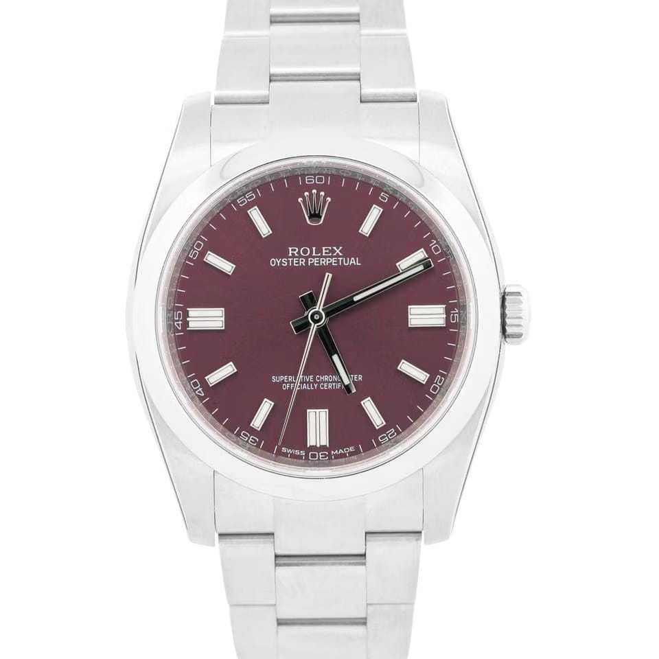 Rolex | Oyster Perpetual | 116000 | Steel | 36 mm | Steel | Purple | Automatic