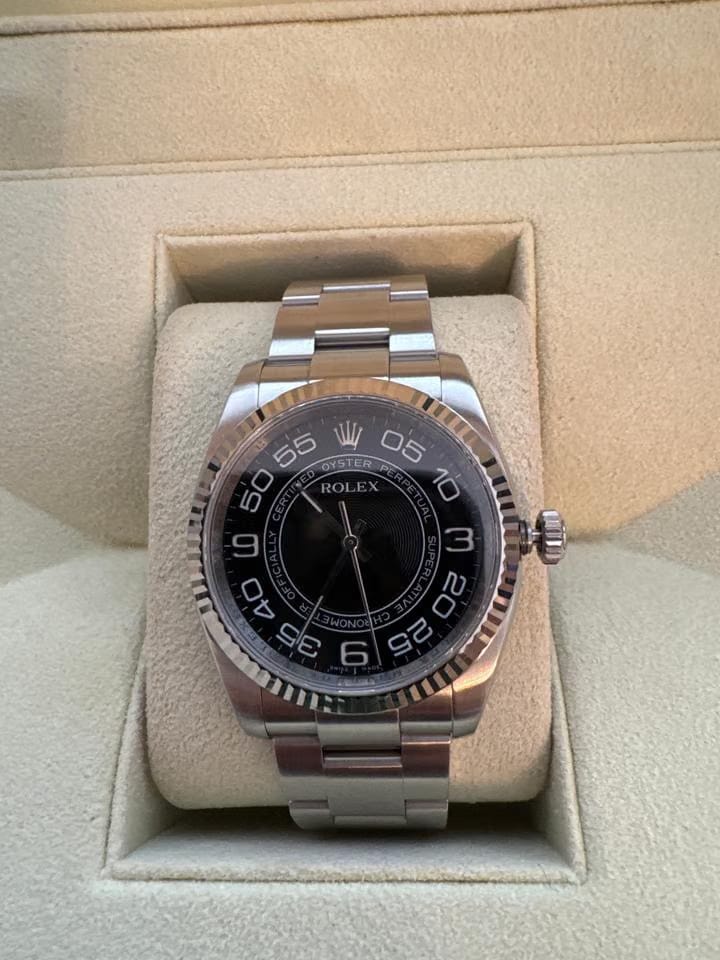 Rolex | Oyster Perpetual | 116034 | Steel | 36 mm | Steel | Black | Automatic