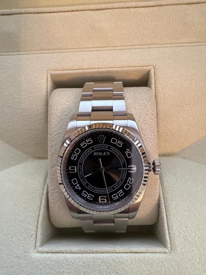 Rolex | Oyster Perpetual | 116034 | Steel | 36 mm | Steel | Black | Automatic
