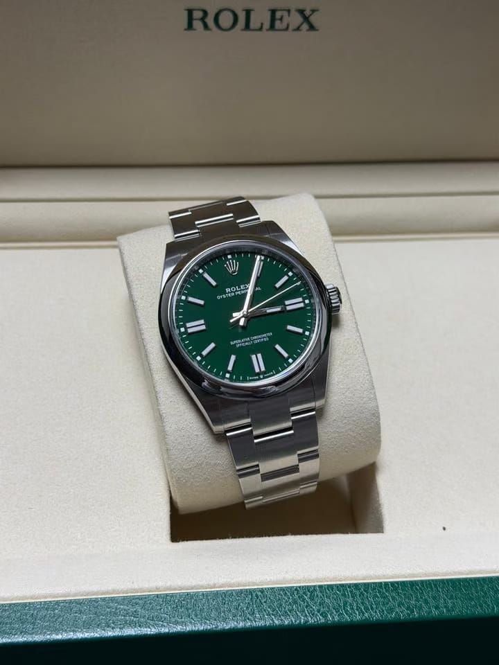 Rolex | Oyster Perpetual | 134300 | Steel | 41 mm | Steel | Green | Automatic