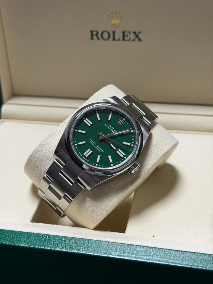 Rolex | Oyster Perpetual | 134300 | Steel | 41 mm | Steel | Green | Automatic