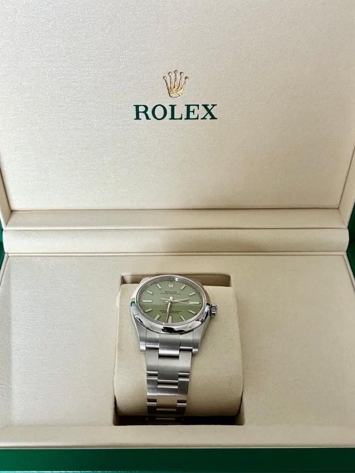 Rolex | Oyster Perpetual | X3Y60270 | Steel | 34 mm | Steel | Green | Automatic